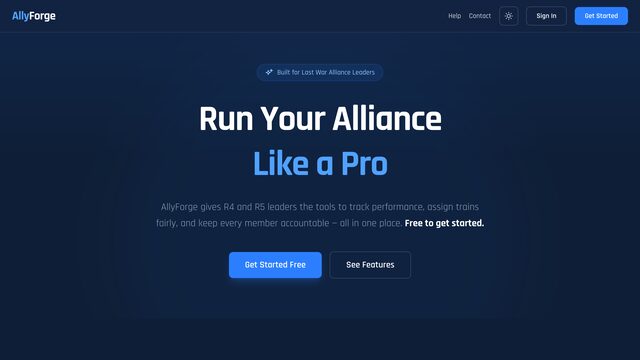 Screenshot of AllyForge